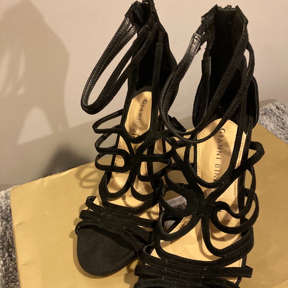 Black Suede Gianni Bini Heels